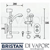 Bristan Artisan Concealed Shower Valve Adjustable Riser Dimensions